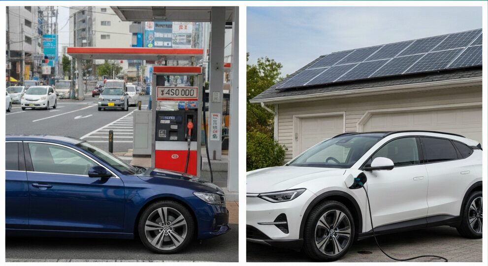 ガソリン車 vs 電気自動車｜2年間の総コストを実体験で比較してみた【EV コスパ調査】